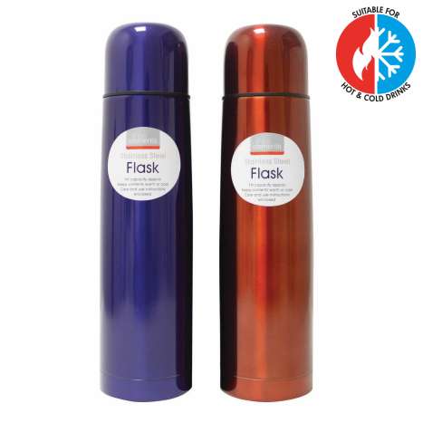 Fine Elements Stainless Steel Flask (1L) - Assorted Colours