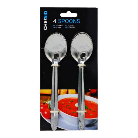 Chef Aid Stainless Steel Dessert Spoons 4 Pack