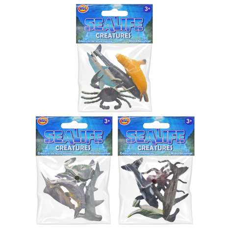 Sea Life Creatures Figures (6cm) 4 Pack