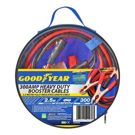 Goodyear 300Amp Booster Cables (2.5M)