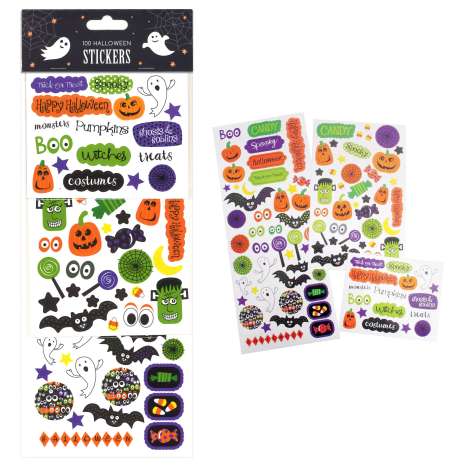 Halloween 100 Sticker Sheet