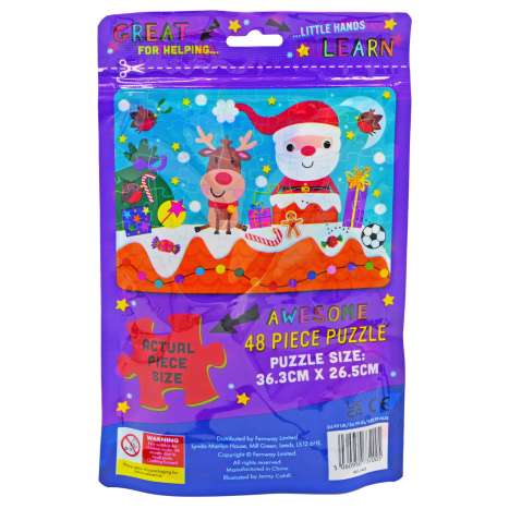 Christmas Puzzle Bag 48 Pieces - Festive Fun