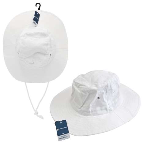 Tom Franks Men’s White Safari Hat - Assorted Sizes