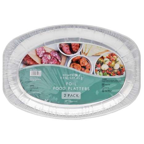 Homeware Essentials Foil Food Platters (14") 2 Pack