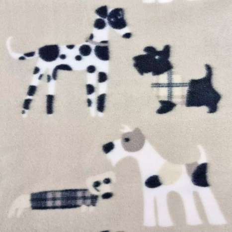 Country Club Fleece Throw (120cm x 150cm) - Dogs