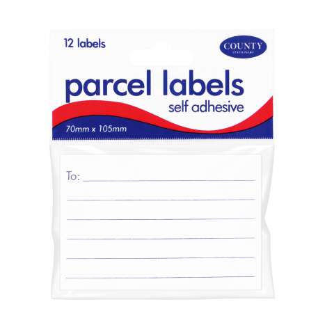 Parcel Labels 12 Pack