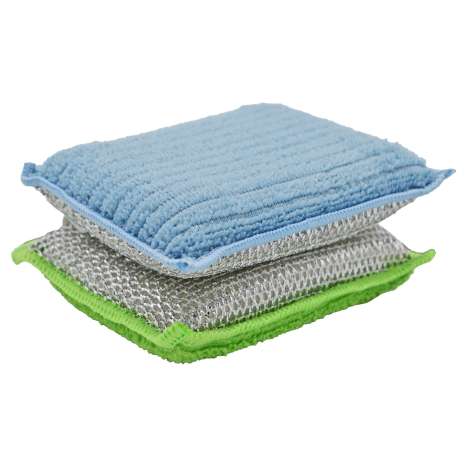 Homeware Essentials Microfibre Sponge Pads 2 Pack