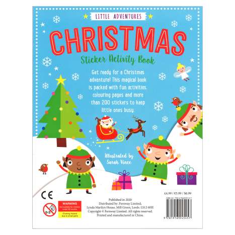 Little Adventures Christmas Sticker Activity Book