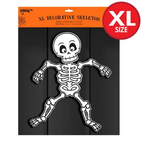 Halloween XL Decorative Skeleton (18" x 56")