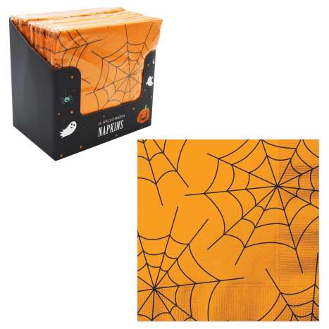 Pumpkin Napkins (33cm x 33cm) 16 Pack