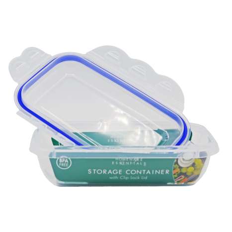 Homeware Essentials Storage Container with Clip Lock Lid (580ml)