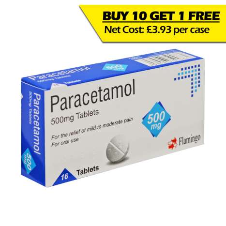 Flamingo Paracetamol (500mg) Round Tablets 16 Pack
