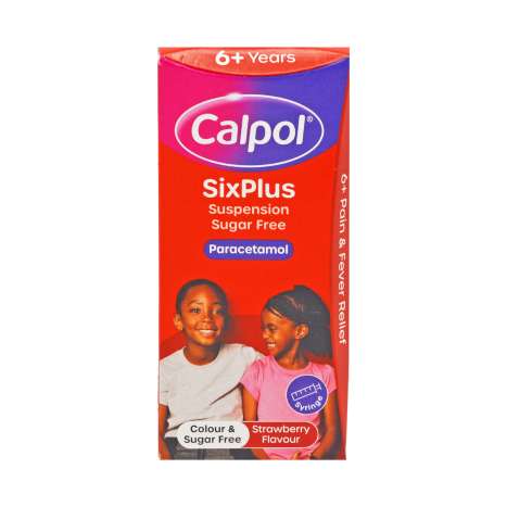 Calpol SixPlus Sugar Free (80ml) - Strawberry