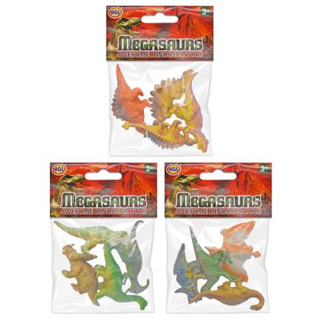 Megasaurs Dinosaur Figures (6cm) 4 Pack
