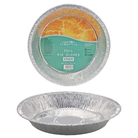 Homeware Essentials Foil Pie Dishes (22.5cm) 5 Pack