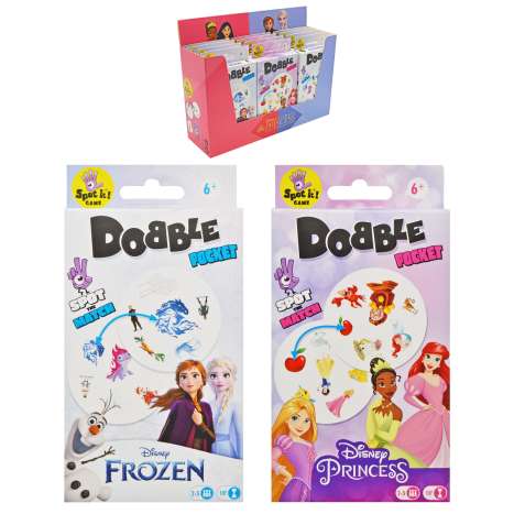 Disney Dobble Pocket Game - Frozen/Princess