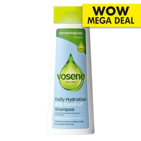 Vosene Daily Hydration Anti Dandruff Shampoo (500ml)