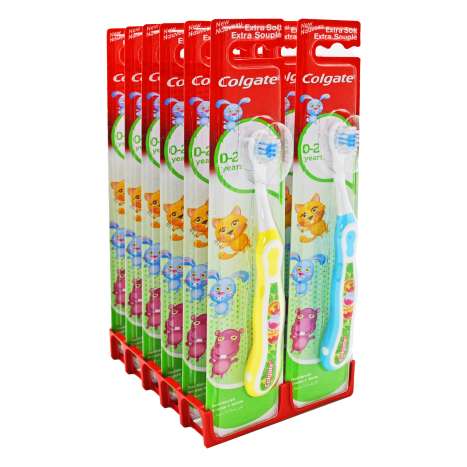 Colgate Kids (0-2 Years) Extra Soft Toothbrush - Assorted Colours