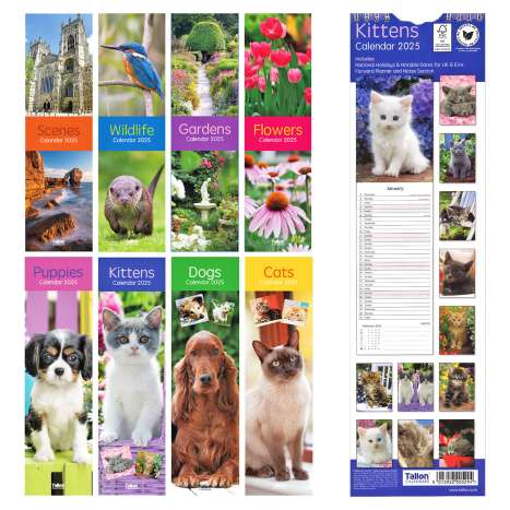 2025 Slimline Calendars - Assorted Designs