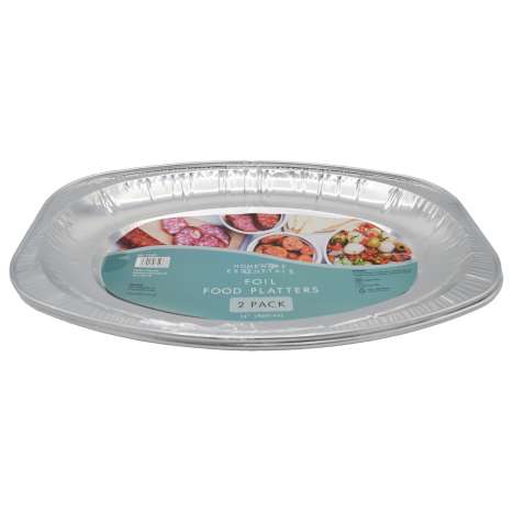 Homeware Essentials Foil Food Platters (14") 2 Pack