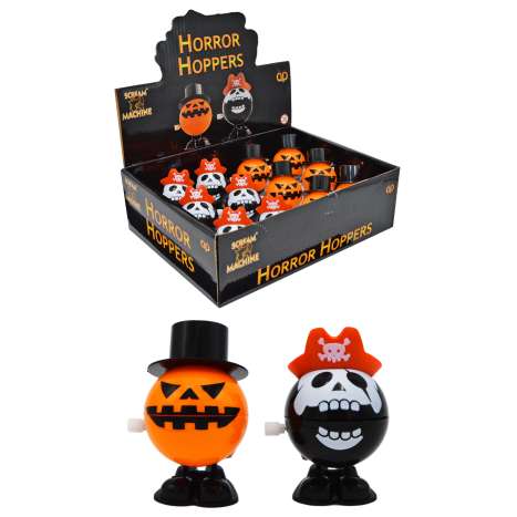 Wind-Up Hoppers (4cm) - Pumpkin / Pirate