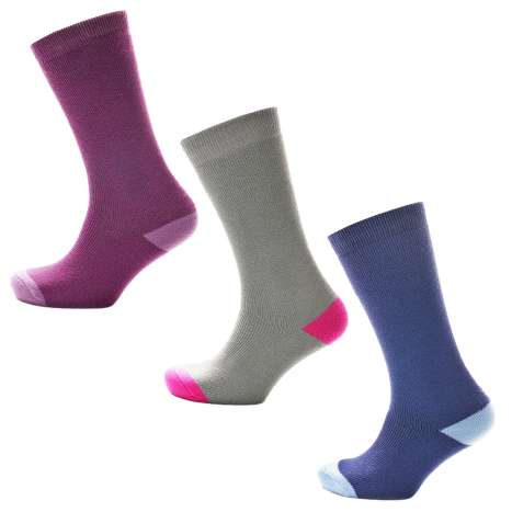 Storm Ridge Ladies Wellington Boot Socks (Size: 4-7) - Assorted Colours