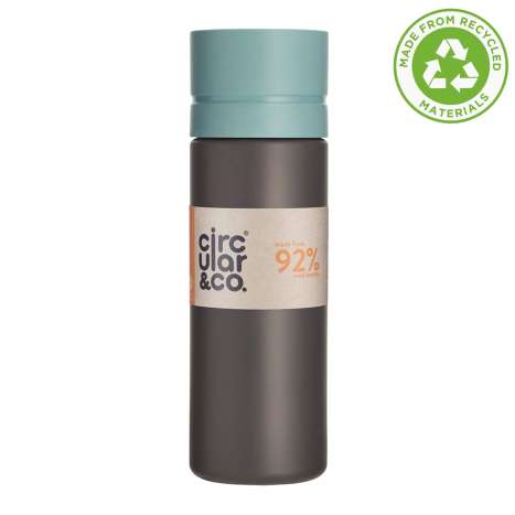 Circular&Co. Reusable Water Bottle (600ml) - Blue/Grey