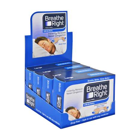 Breathe Right Nasal Strips Original (30 Pack) - Large