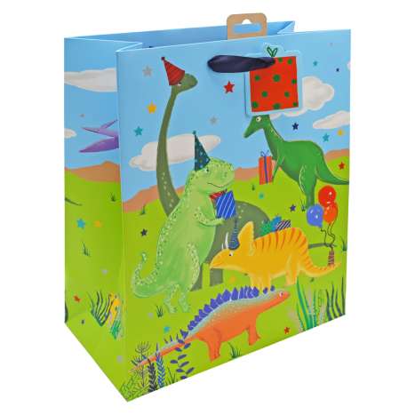 Large Gift Bags (26.5cm x 33cm) - Dinosaur Party
