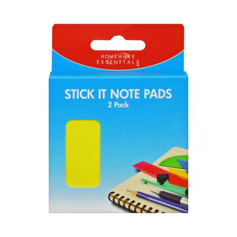 Homeware Essentials Stick It Note Pads 2 Pack