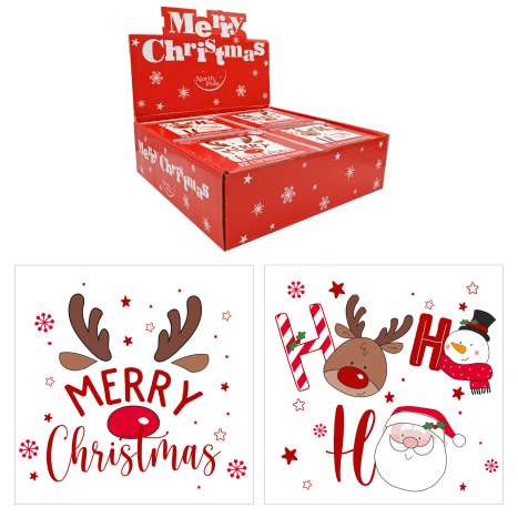 Boxed Christmas Cards In Display Box 12 Pack - Ho Ho Ho