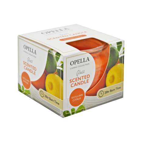 Opella Scented Glass Candle - Sicilian Citrus