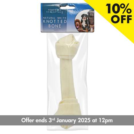 Homeware Essentials Natural White Knot Bone (Approx 70g/19cm)