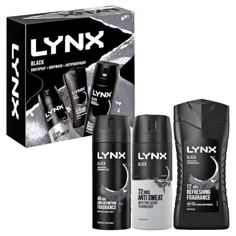 Lynx Black Trio Gift Set