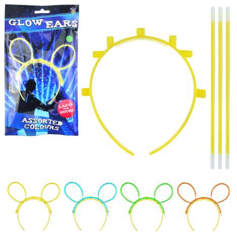 Halloween Glow Ears - Assorted Colours