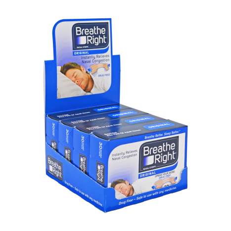 Breathe Right Nasal Strips Original (30 Pack) - Small/Medium