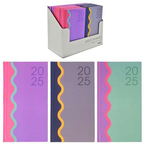 2025 Slimline Diary - Assorted Colours