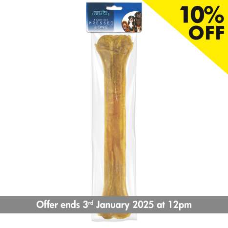 Homeware Essentials Large Rawhide Pressed Bone (Approx 200g/32cm)