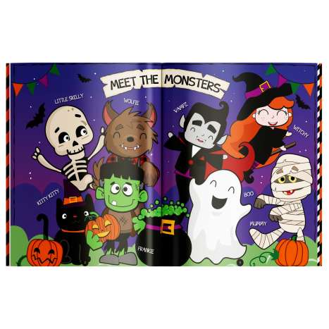 Halloween Activity Book (24 Pages) + 100 Stickers