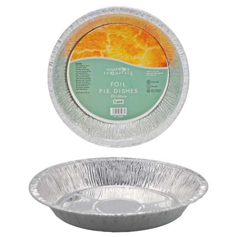 Homeware Essentials Foil Pie Dishes (22.8cm) 5 Pack