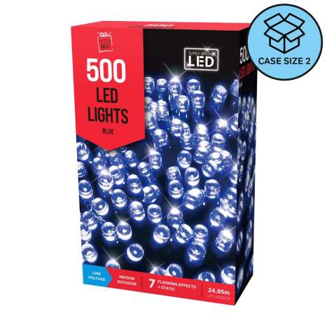 500 LED Lights (24.95m) - Blue