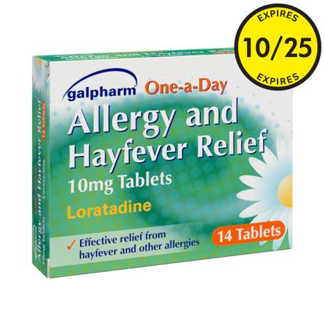 Galpharm Allergy & Hayfever Relief (10mg) Tablets 14 Pack [*Expiry Date: 10/2025*] - Loratadine