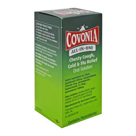 Covonia All-In-One Chesty Cough Cold & Flu Relief (160ml)