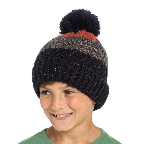 Boys Cable Knit Fleece Lined Hat