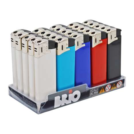 Clipper Brio Electronic Lighters - Assorted Colours