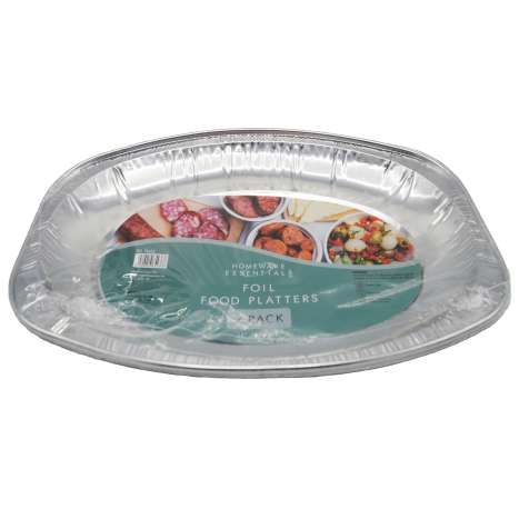 Homeware Essentials Foil Food Platters (14") 2 Pack