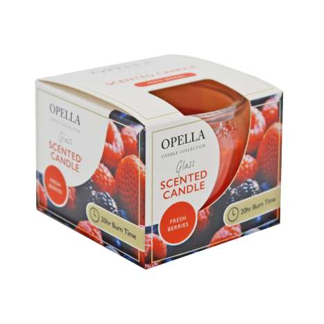 Opella Scented Glass Candle - Fresh Berries