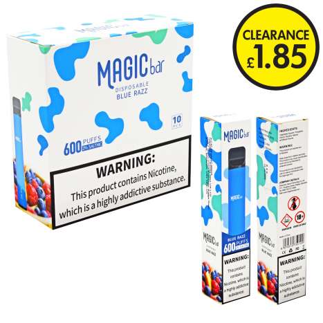 Magic Bar Disposable Vape (600 Puffs) - Blue Razz