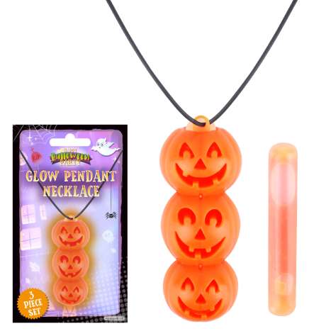 Halloween Glow Pendant Necklace - Pumpkin