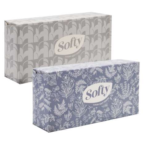 Softy Luxury Soft Tissues (3 Ply) 70 Pack - Assorted Designs